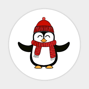 HAPPY Winter Penguin Magnet